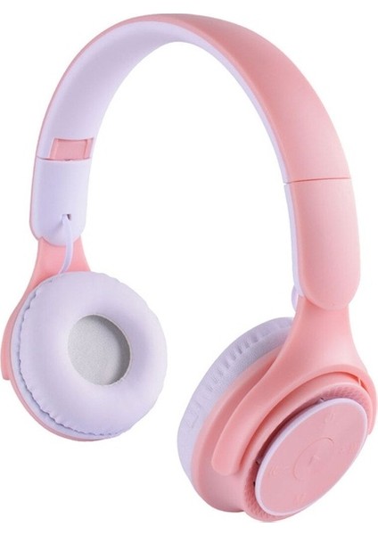 M6 Pro Ayarlanabilir ve Katlanabilir Kulak Üstü Bluetooth Kulaklık, Pembe