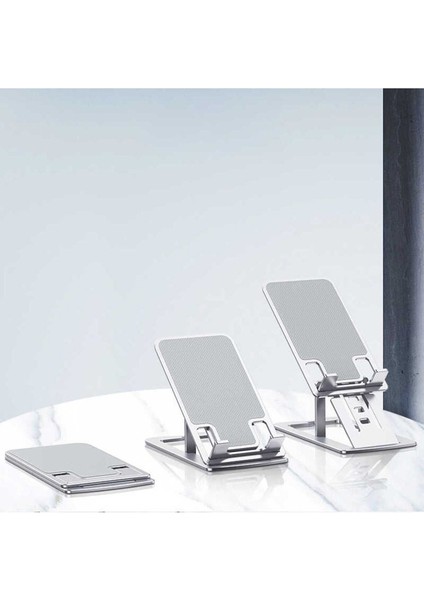 H8 Orjinal Tablet Telefon Standı, Gümüş
