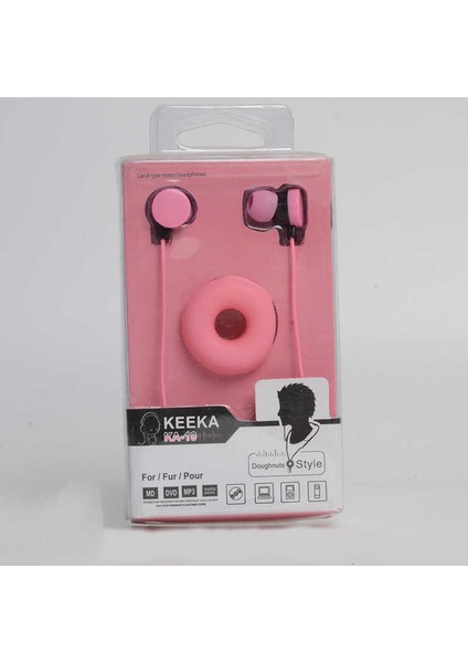 Keeka K-10 3.5mm Kulaklık, Pembe