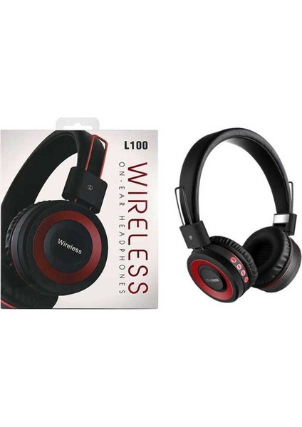 L100 Bluetooth Kulaklık, Kırmızı