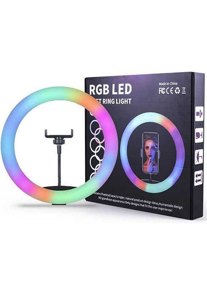 Rgb Mj-33 Işıklı Telefon Tutucu Ring Light