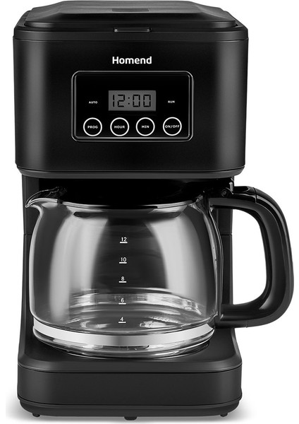 Plastik Coffeebreak 5010H Zaman Ayarlı Dokunmatik 12 Fincan Kapasiteli Filtre Kahve Makinesi C / F