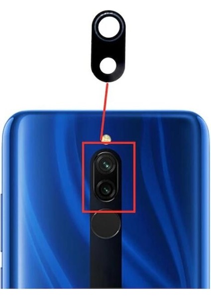 Xiaomi Redmi 8A Ile Uyumlu Kamera Camı