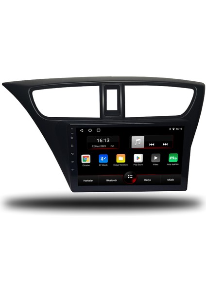 Honda Civic Hb Euro Android Carplay Multimedya 2013-2017 4gb Ram + 32GB Hafıza + 4 Çekirdek