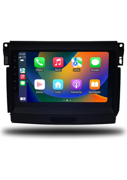 Ford Ranger Android Carplay Multimedya 2016-2022 Arka Panelli 4gb Ram + 32GB Hafıza + 4 Çekirdek