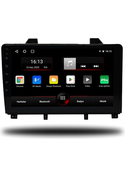 Peugeot 3008 Android Carplay Multimedya 2009-2015 Manuel Klima 4gb Ram + 32GB Hafıza + 4 Çekirdek