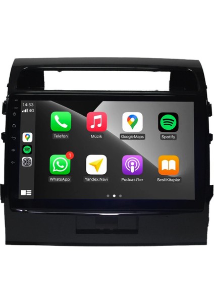 Toyota Land Cruiser Android Carplay Multimedya 2011-2015 6gb Ram + 128GB Hafıza + 4 Çekirdek fiyatları