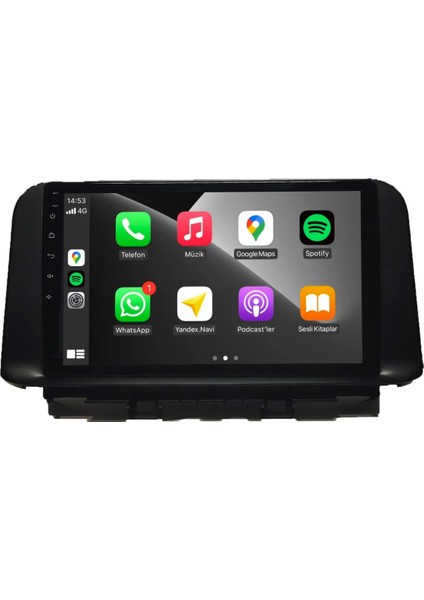 Hyundai Kona Android Carplay Multimedya 2019-2022 6gb Ram + 128GB Hafıza + 4 Çekirdek