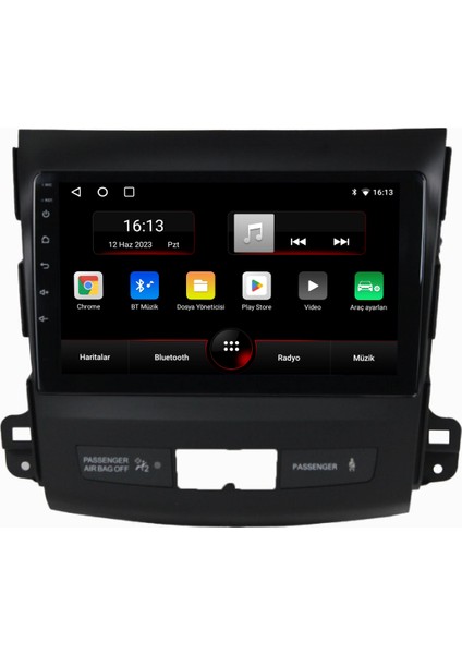 Mitsubishi Outlander Android Carplay Multimedya 2008-2012 6gb Ram + 128GB Hafıza + 4 Çekirdek