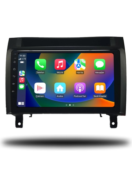 Mercedes Slk Android Carplay Multimedya 2004-2010 4gb Ram + 64GB Hafıza + 4 Çekirdek