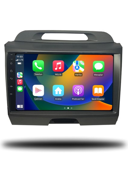 Kia Sportage Android Carplay Multimedya 2011-2015 4gb Ram + 64GB Hafıza + 4 Çekirdek