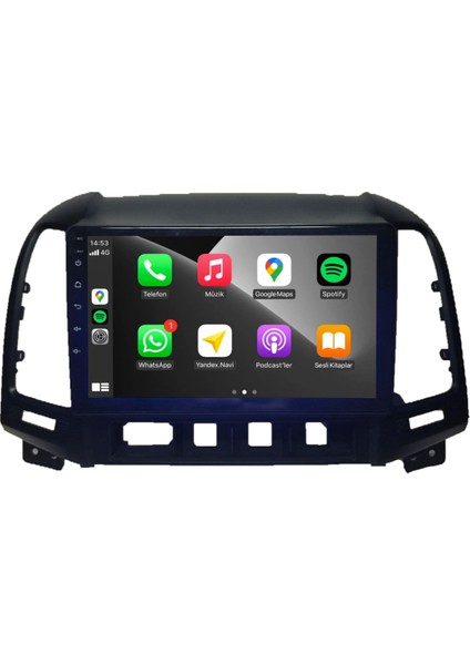 Hyundai Santa Fe Android Carplay Multimedya 2007-2011 2gb Ram + 32GB Hafıza + 4 Çekirdek