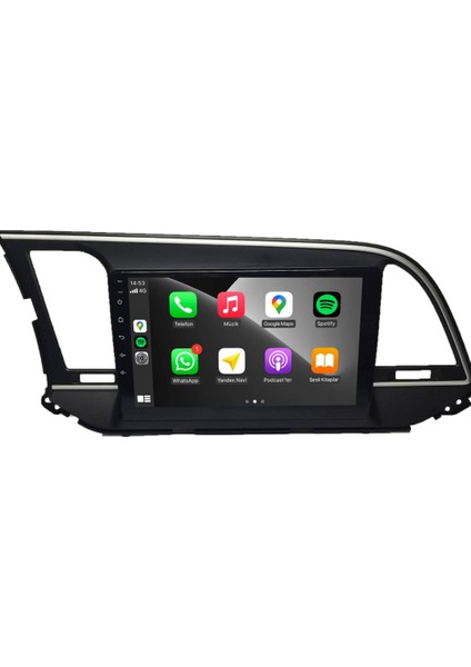 Hyundai Elantra Android Carplay Multimedya 2015-2018 6gb Ram + 128GB Hafıza + 4 Çekirdek