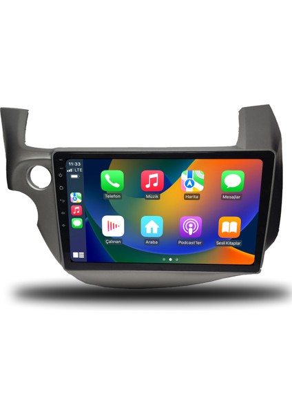 Honda Jazz Android Carplay Multimedya 2019-2023 4gb Ram + 64GB Hafıza + 4 Çekirdek
