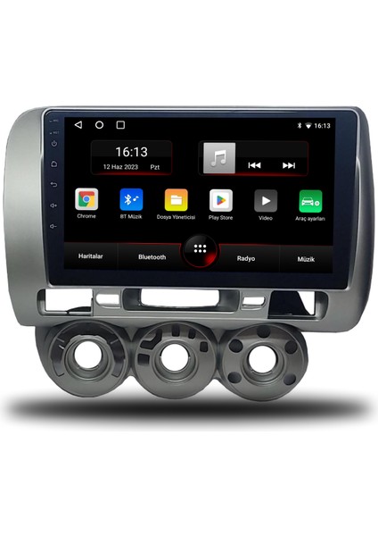 Honda Jazz Android Carplay Multimedya 2002-2008 Manuel Klima 6gb Ram + 128GB Hafıza + 4 Çekirdek