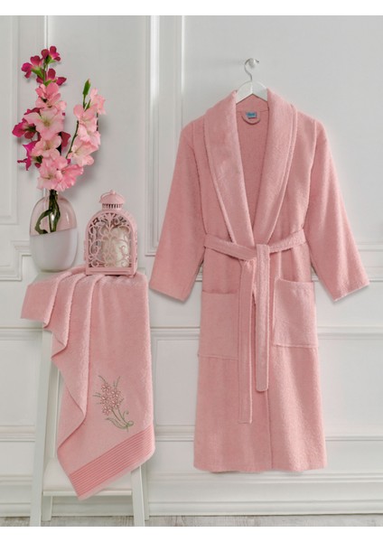 Havlulu Bornoz 2'li Set Pamuk