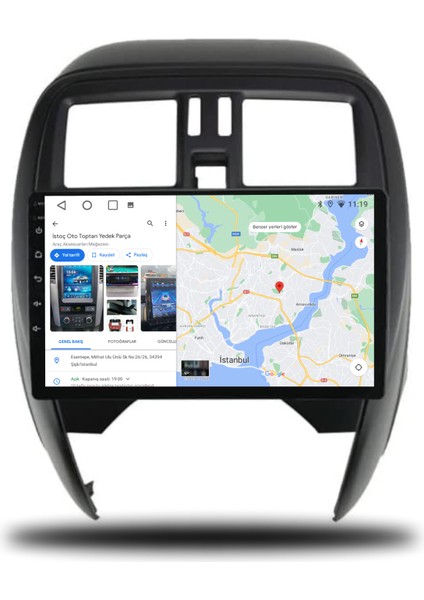 Nissan Micra Android Carplay Multimedya 2014-2018 4gb Ram + 32GB Hafıza + 4 Çekirdek modelleri