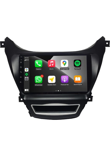Hyundai Elantra Android Carplay Multimedya 2016 4gb Ram + 64GB Hafıza