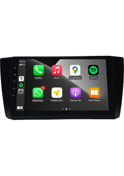 Bmw E90 E92 E93 Android Carplay Multimedya 2005-2012 6gb Ram + 128GB Hafıza