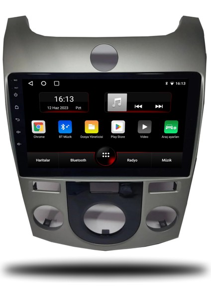 Kia Cerato Android Carplay Multimedya 2009-2012 Manuel Klima 6gb Ram + 128GB Hafıza + 4 Çekirdek