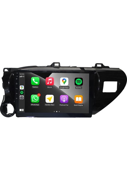 Toyota Hilux Android Carplay Multimedya 2016-2022 6gb Ram + 128GB Hafıza + 4 Çekirdek