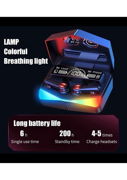 M28 Wireless 5.1 Ios Android Uyumlu Powerbankli Işıklı Bluetooth Kulaklık fırsatları