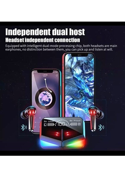 M28 Wireless 5.1 Ios Android Uyumlu Powerbankli Işıklı Bluetooth Kulaklık indirimleri