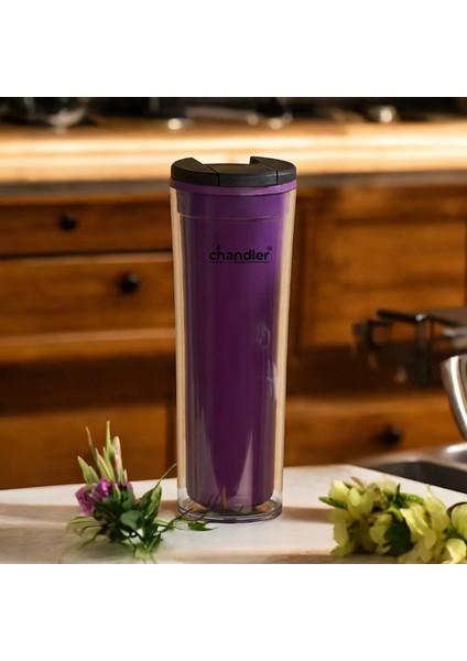 Mug Ametist 450 ml Termos Bardak (Bpa Içermez) (Sıcak ve Soğuk Muhafazalı)