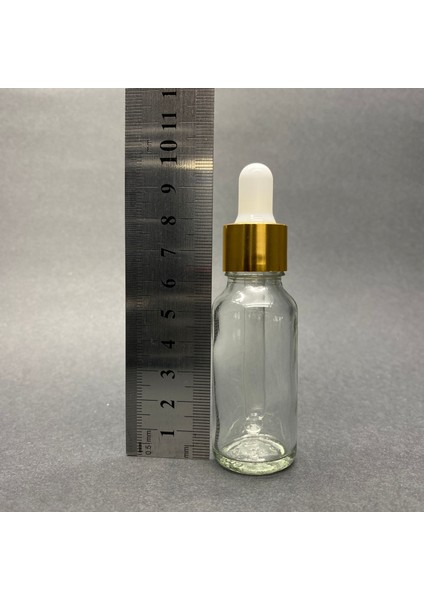 JUNİBELİW 5 Adet 20ML Cam Şeffaf Gold Kapaklı Beyaz Cam Damlalıklı Boş Çok Amaçlı Yağ Esans Şişesi 5X20ML fiyatları