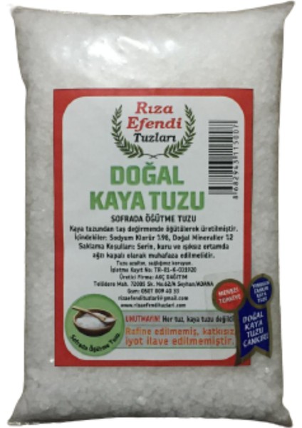 Çankırı Doğal Kaya Tuzu Iri Granül Rafine Edilmemiş 1 kg