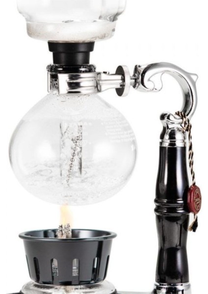 By Tüfekçi Yama Glass Coffee Sifon (Syphon) Filtre Kahve Demleme Makinası 3 Cup Mor-12-Sfn-3 Cam Filtre