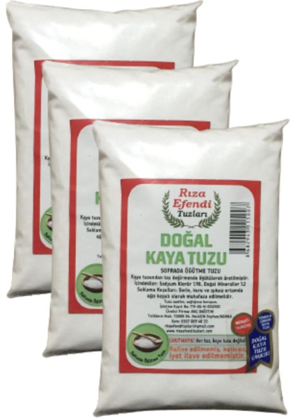 Çankırı Doğal Kaya Tuzu Ince Rafine Edilmemiş 1 kg