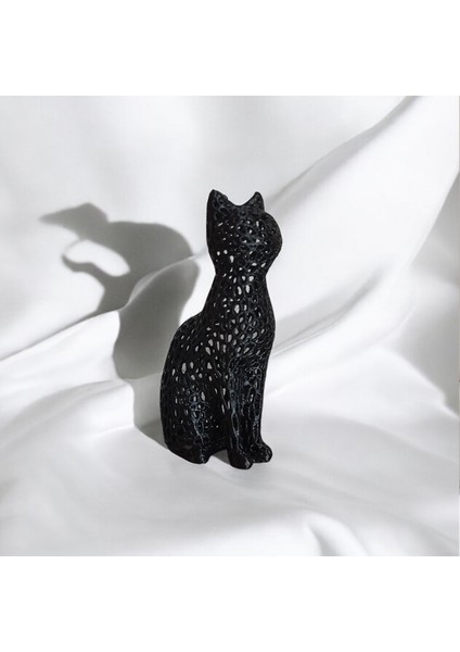 Ağ Desenli Kedi Figürü HE000006