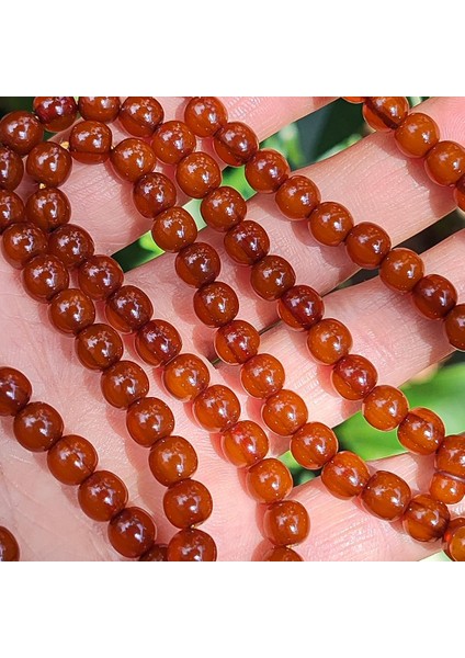 7 mm 99 Habbe Kahverengi Sıkma Kehribar Tesbih - Ebu Sırr Imzalı Namaz Tesbihi modelleri