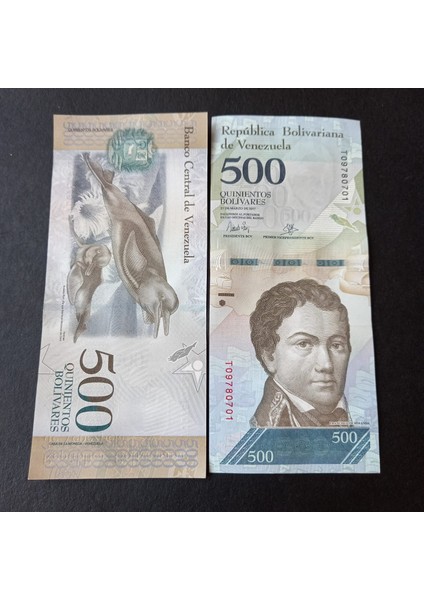 2017 Venezuela 500 Bolivar Çil Eski Yabancı Kağıt Para - 399636695475693F3A