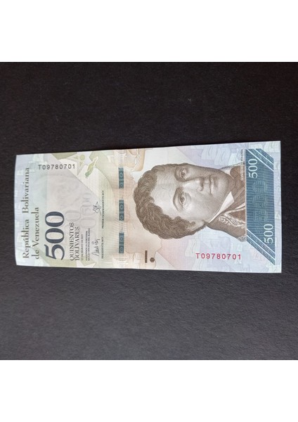 2017 Venezuela 500 Bolivar Çil Eski Yabancı Kağıt Para - 399636695475693F3A