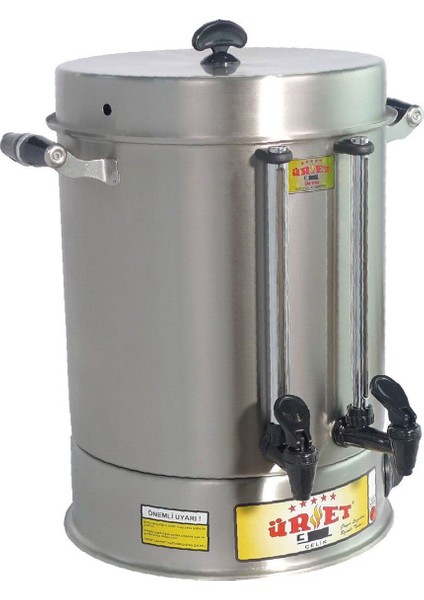 Çelik 9 Litre Standart Çay Makinesi - 80 Bardak cm 80 Yeşil Elektrikli Çaydanlık 0-250 L 3+ L