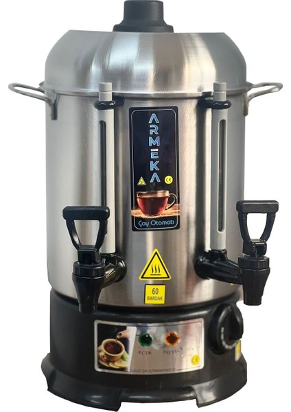 0-250 L Elegance 60 Bardak Çay Makinesi Çay Otomatı Semaver F Gri 220 - 240 V 3+ L