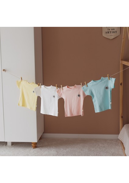 4'lü Kız ve erkek Basic Bebek&Çocuk Tişört Seti (Candy) fırsatları