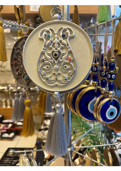 Krem Gümüş Nazarlık Dekoratif Obje fiyatları