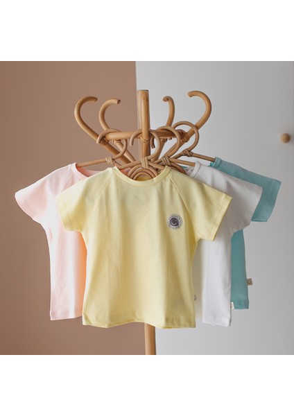4'lü Kız ve Erkek Basic Bebek & Çocuk Tişört Seti (Candy)