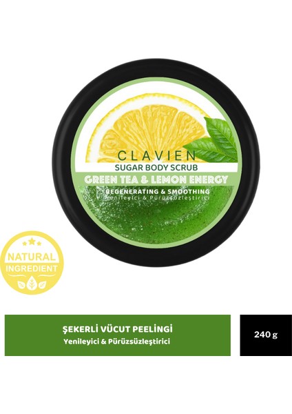 Green Tea & Lemon Energy Sugar Body Scrub fiyatları