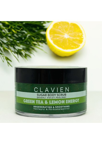 Green Tea & Lemon Energy Sugar Body Scrub modelleri