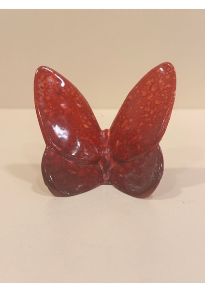Kırmızı Mini Kelebek Dekoratif