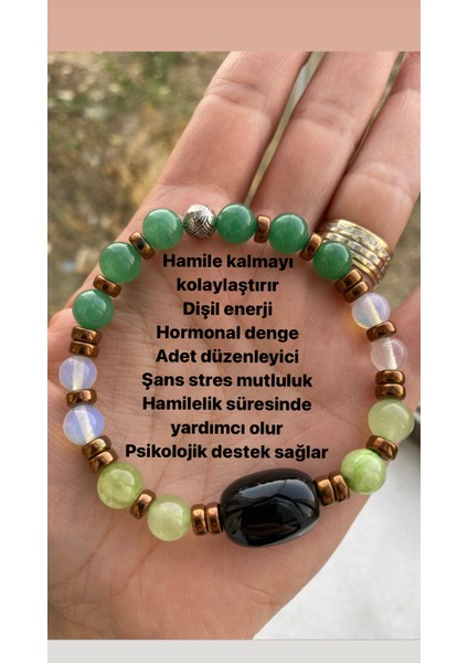 Doğaltaş Hormon Dengesi Hamile Kalma Stres Bilekliği