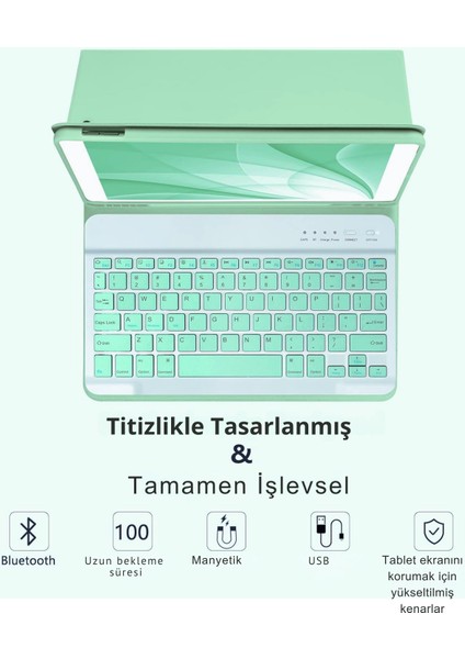 iPad 2022 10.9 Inç 10.nesil Uyumlu Klavyeli Tablet Kılıf fırsatları