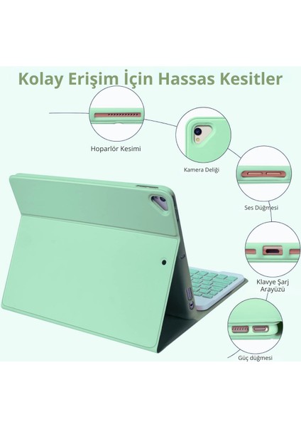 iPad 2022 10.9 Inç 10.nesil Uyumlu Klavyeli Tablet Kılıf indirimleri