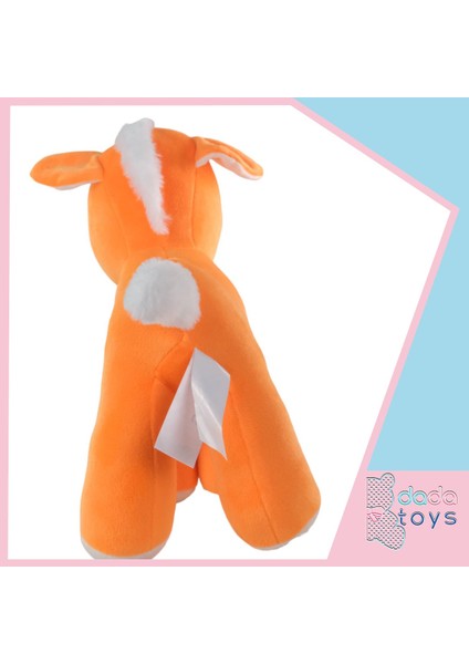 Unicorn Boynuzlu Ponny At Peluş Uyku Arkadaşi 34 cm Turuncu Gnzrz