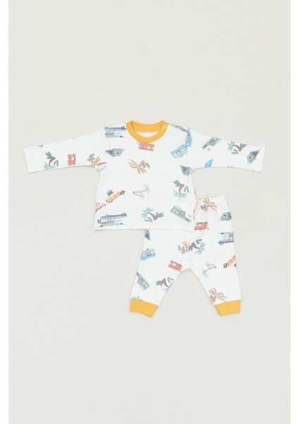 Baskılı Bisiklet Yaka 2 Li Erkek Çocuk Takım