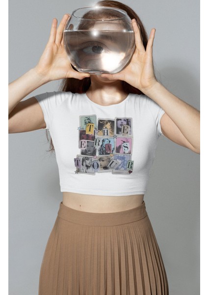 The Eras Tour Yazılı Crop Top, Taylor Swift Baskılı Crop Bluz fiyatları